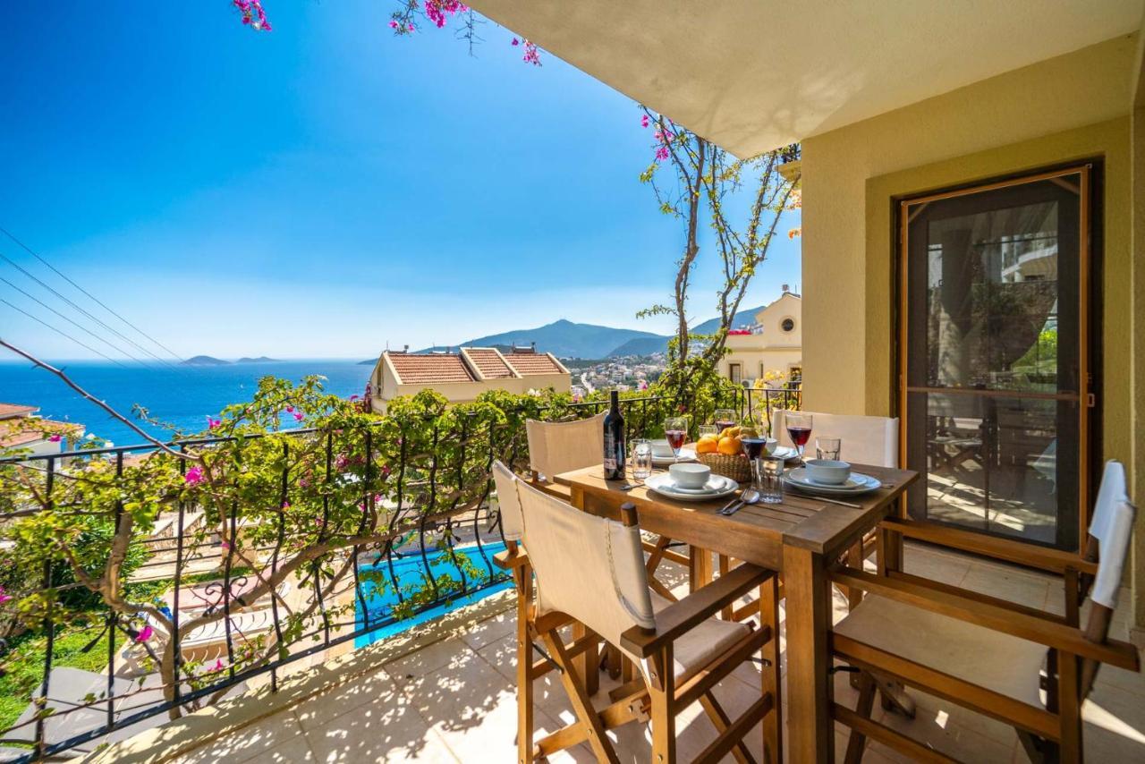 Azure Apartment With Sea View In Kalkan Bagian luar foto
