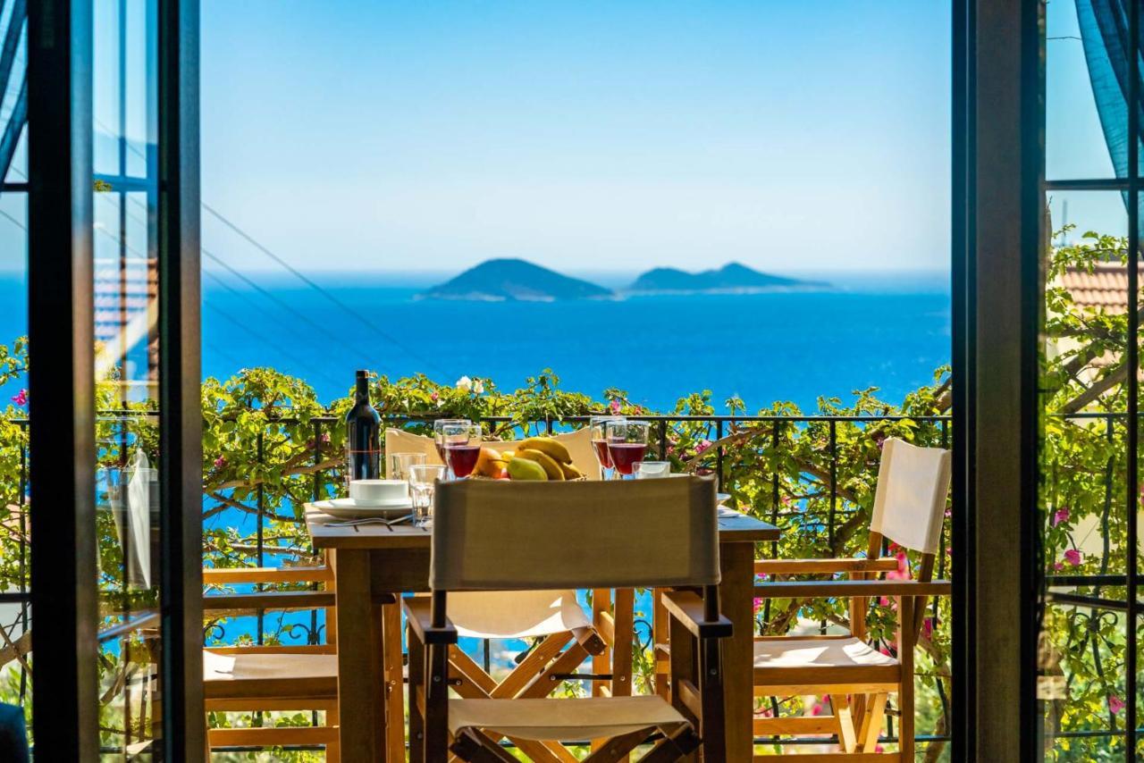 Azure Apartment With Sea View In Kalkan Bagian luar foto