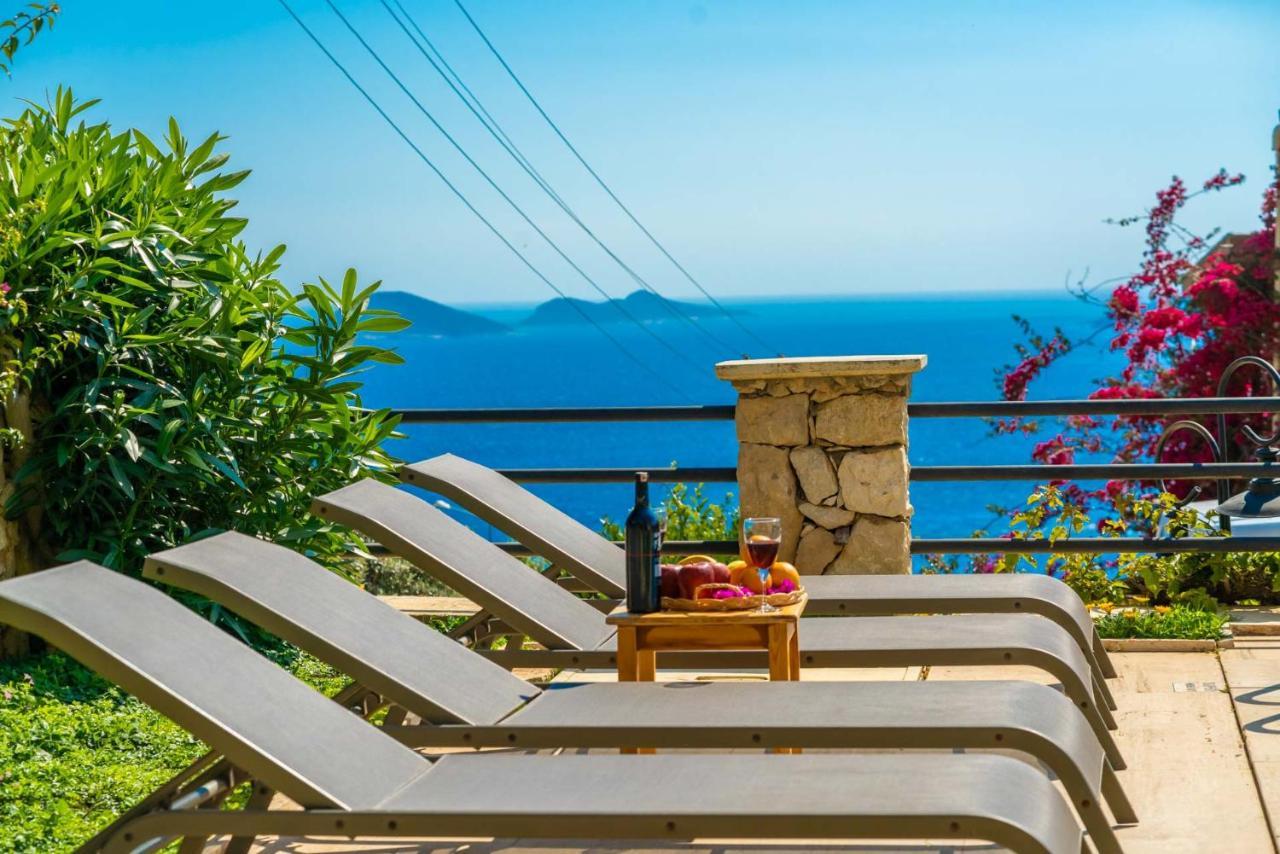 Azure Apartment With Sea View In Kalkan Bagian luar foto