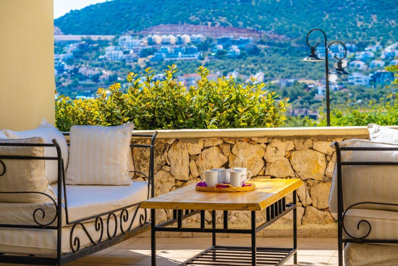 Azure Apartment With Sea View In Kalkan Bagian luar foto