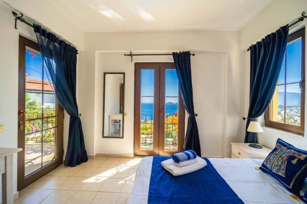 Azure Apartment With Sea View In Kalkan Bagian luar foto