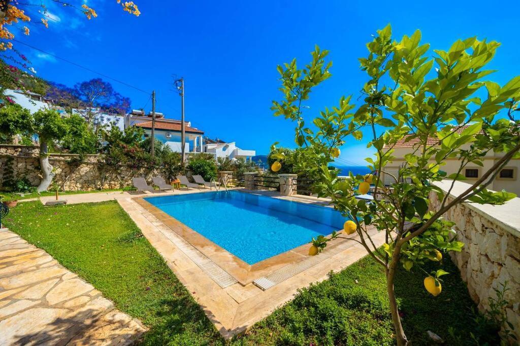 Azure Apartment With Sea View In Kalkan Bagian luar foto
